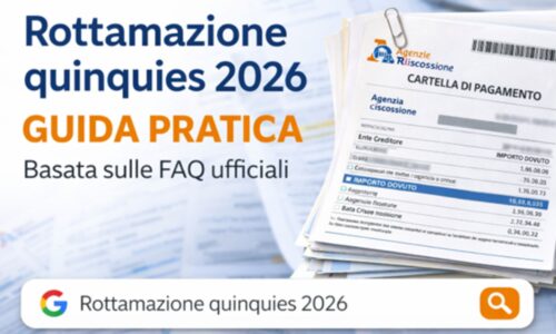Rottamazione quinquies 2026: sintesi completa di tutte le FAQ ufficiali dell’Agenzia delle Entrate.